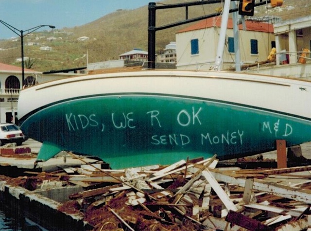 [Point Ledge after Hurrican Marilyn, St Thomas, 1995]